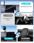 Phone Mount for Toyota Hyundai Elantra 2021-2024 2025 Accessories 10.25-Inch/8-Inch Screen Fixed Clip, Magnetic Car Phone Holder for MagSafe, Strong Magnets Fast Wireless Charger Cell Phone Base