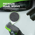 Premium Microfiber Applicator Pads (3 Pack), Ultra-Soft Ceramic Applicator Pads, Scratch-Free Car Wash Sponge, Perfect for Wax, Sealant, and Conditioner Application, Green/Gray
