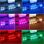 iJDMTOY RGBW Multicolor LED Circuit Board Ambient Lighting Kit Compatible with 2016-2020 Chevrolet Camaro, Control_By_Smartphone