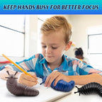 Cevioce Sensory Fidget Toys Adults Teens Kids 3Pcs Cool Gadgets Desk Fidget Slug Toys Sensory Toy for Autism ADHD Anxiety Stress Relief Toys Christmas Stocking Stuffer Gifts for Men Boys