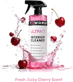 Premium Car Interior Cleaner (17oz Brush + Towel) | Interior Car Cleaner for Leather, Vinyl, Glass & Plastic | Residue-Free Matte Finish for Upholstery, Dash, Trim & Screens - Safe on All Surfaces