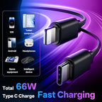 BERTHALESS Retractable Car Charger, 4 in 1 Fast Charging Car Charger USB-C & USB-A Compatible with iPhone 16/15/14/13/12/11,Galaxy,Pixel,with Red Starry Sky Light