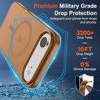 SUPFINE Magnetic for iPhone Air Case (Compatible with MagSafe)(Military Grade Drop Protection) Slim Translucent Matte Shockproof with Anti-Fingerprint Phone Cover for 17 Air,Brown