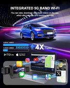 Dash Cam Front and Rear, 4-Channel 360° Coverage Car Dash Camera with STARVIS 2 Night Vision, GPS, 5.8GHz WiFi, 24H Parking Monitor, G-Sensor, 170° Wide Angle, 128GB Card Included