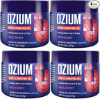 Ozium Odor Eliminating Gel Air Freshener 4.5 oz Wild Cherry for Home Car Office (4-pack)
