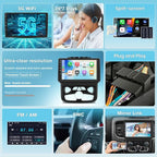 Junsun 5G WiFi Car Radio for Dodge Ram 1500 2500 3500 2013-2019,Wireless Wire CarPlay/Android Auto GPS DSP RDS,9" HD IPS Display Support Cargo Rearview BT 5.0 AM/FM Auto AC 2GB+32GB