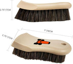 YeewayVeh Leather Cleaning Brush, Long Bristle Horse Hair Car Cleaning Brush for Car Interior Leather Seat and Home Furniture