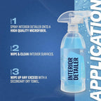 Gyeon Interior Detailer All‑Surface Car Interior Cleaner Safe on Leather Plastic Textiles Vinyl Dashboard Screen Trim Purify Matte Finish No Shine Residue