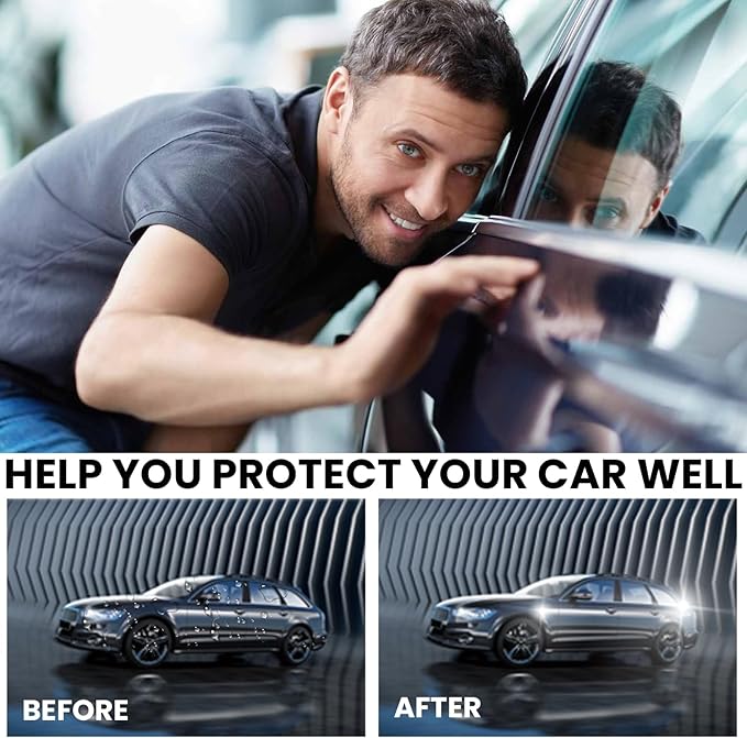 Graphene Ceramic Car Coating Kit, 70ml, Ultra High Gloss & Shine Protection with Application Accessories