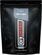 DIY Detail Twist Loop Drying Towel 3-Pack – Ultra-Absorbent 1200 GSM Microfiber Towels for Car Drying, Detailing, and Spot-Free Finishing – Edgeless, Streak-Free, Scratch-Free – 15” x 8”