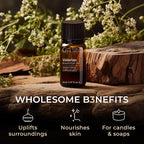 100% Pure Valerian Essential Oil - 0.17 Fl Oz - Valerian Oil for Hair, Skin, Diffuser, Aromatherapy & DIY Candle Making Scent