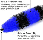 Linkhood 2-Pack Master Wheel Brush, Easy Reach Wheel and Rim Detailing Brush 18’’ Long Soft Bristle, Car Wheel Brush, Rim Tire Detail Brush,Multipurpose use for Wheels,Rims,Exhaust Tips,Motorcycles