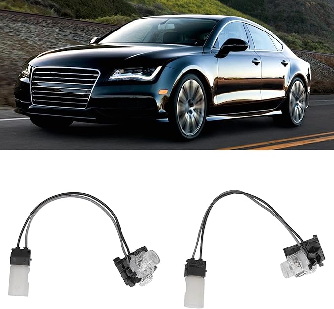 Aramox Pair Door Handle Light Auto Exterior Ambient Lighting Door Handle Glow Kit 4H0947133A/134A Fit for C7