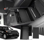 SXCY for 2023 2024 2025 2026 Ford Explorer Center Console Organizer for Ford Explorer 2020-2026 Accessories for 2023-2026 FordExplorer Console Organizer 2025 2026 Explorer Accessories(Black)