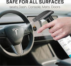 Tesla Interior Cleaner & Seat Stain Remover - Safe for White Vegan Leather - Car Detailing Kit for Model 3 Y S X Cybertruck - Cleans Dashboard, Console, Door & Upholstery Accessories
