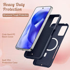 for Moto G 5G 2024 Case - Compatible with MagSafe Women Girls Cute Magnetic Protective Phone Cover Kawaii Girly Blue Butterfly Heavy Duty Shockproof Design for Motorola Moto G 5G 2024 Cases