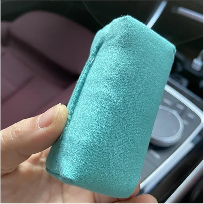 Car Detailing Suede Sponge Applicator Use with Ceramic Coating for Cars Paint, Metal, Plastic Trim, Rubber & Glass(20 PCS Purple)