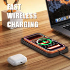 Wireless Car Charger Pad, 15w Fast Car Wireless Chargers Charging pad Non Slip Charger for Car Wireless Phone Charger for iPhone 17/16/15/14/13/12 Pro, SE3/SE2/XS/X/XR/8, 30cm Cable