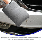 2 PCS Clay Mitt, Scratch-Free Microfiber Clay Bar Alternative Mitt Car Detailing Glove, Car Cleaning & Polishing Tool Clay Eraser Mitt for Paint Glass Wheels, Car Accessories (Gray)