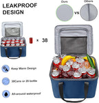 GDNasist Car Trunk Organizer and Storage with Removable Leakproof Cooler Bag, 6 Removable Dividers for Custom Space, Collapsible Trunk Storage with Non Slip Bottom, Foldable Cover for SUV, Jeep, MPVs