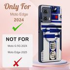 for Moto Edge 2024 Case - Compatible with MagSafe Women Girls Boys Cute Magnetic Protective Phone Cover Cool Blue Unique Heavy Duty Shockproof Design for Motorola Moto Edge 2024 Cases