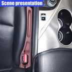 2PCS Car Seat Gap Filler Organizer, Car Center Console Side Plug with Storage Slot Prevent Falling, Multifunctional Vehicle Interior Phone Holder Accessories for Cars, Trucks, SUVs (Red)