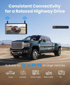 AUTO-VOX 6 Inch Solar Backup Camera Wireless: 2 Minute Install, 16:9 1080P HD Monitor, Dual Channel Split Screen, Clear Live View, DVR Recording, IP69K Waterproof Back up Camera for Car,Truck, Trailer