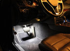 iJDMTOY 4pc Universal Fit Xenon White LED Interior Ambient Lighting Kit for Under Dashboard, Seat, Foot Area, Trunk/Cargo Area Decoration