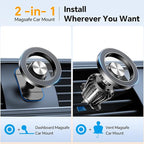 Coolpow for Magsafe Car Mount【20 Strong Magnets】Magnetic Phone Holder for Car Phone Holder Magnetic Phone Mount Dash Air Vent Cell Phone Holders for Your Car Mount for iphone 17 Pro Max 16 15 14 13 12