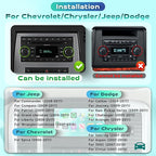 [Type-C+USB/4G+64G] Car Radio for Dodge Ram 1500/2500/3500 2009-2012 Jeep Wrangler 2007-2018 with Wireless CarPlay Android Auto, 7 Inch Android 15 Car Stereo with GPS Bluetooth 5.0 WiFi Backup Camera