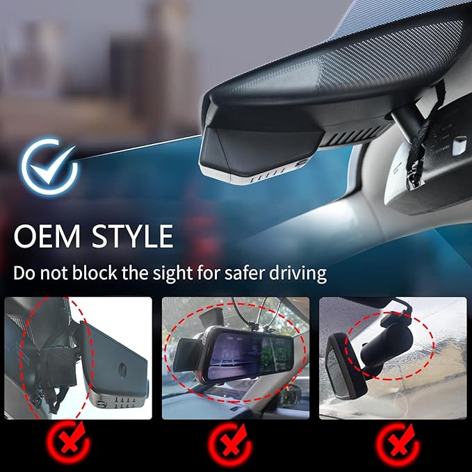 Mangoal Front 4K & Rear 1080p Dash Cam for Mazda CX5 2019-2025 & CX-9 2020-2023 2.5S Select Preferred Carbon Edition Plus Turbo Signature Touring Signature Grand Touring Sport, WiFi & App, 128GB Card