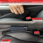 Car Seat Gap Filler Universal Fit Gap Filler Organizer Stop Things from Dropping for Car Trunk SUV, Black, Pack of 2