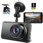 2K Dual Dash Camera for Cars, Free 64G SD Card, FHD 2K+1080P Dash Cam Front and Rear, 3.2'' IPS Screen, 176° Wide Angle Dashcam, 24H Parking Monitor, G-Sensor, Loop Recording, Night Vision, WDR