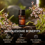 100% Pure Lemon Verbena Essential Oil - 0.34 Fl Oz - Lemon Verbena Oil for Hair, Skin, Diffuser, Aromatherapy & DIY Candle Making Scent