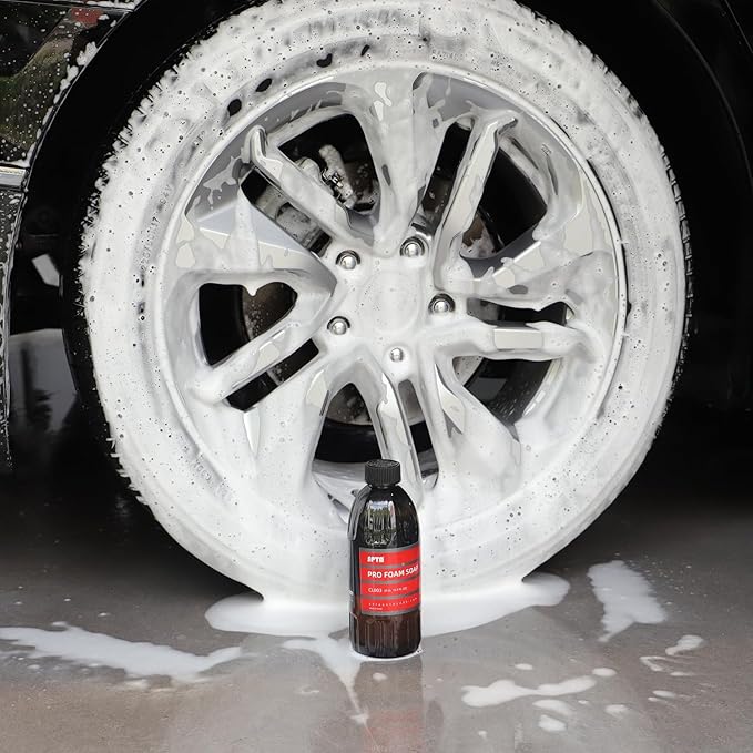 SPTA Car Wash Foam Soap, 16OZ 500ML Pro Foam Shampoo, pH Neutral Car Soap For Car Washing, Concentated For Wash Bucket, Foam Gun, Won't Strip Car Wax or Ceramic Coatings -Cherry Scent -CL003