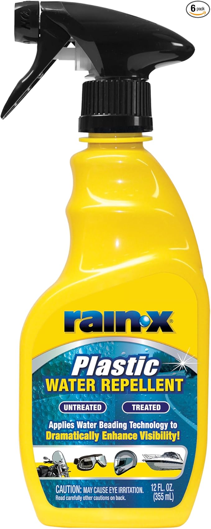 Rain-X 620036-6PK Plastic Treatment, 12 fl. oz. (Pack of 6)