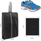 BeeGreen Black Grey Shoe Organizer Set - 6 Pack Shoe Bags For Travel with Zipper Closure and Handle,Stylish and Portable Nylon Shoe Storage for Men and Women's Travel Gifts and Home Storage