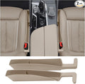 Seat Gap Storage Box for Your Car,Trucks, Auto Side Seat Gap Filler Organizer 2 Pack, Fill the Gap Space Between the Console and Seats, Universal Car Accessories Gap Filler, Beige