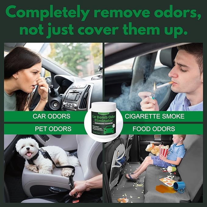 Car Bomb Odor Eliminator 2 oz – Odor Neutralizer for Home & Cars – Eliminates Smoke, Pet, and Food Odors – 250 Cubic Feet Coverage