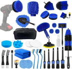 Auto Detailing Brush Kit, 36 Pieces, PP Multipurpose Soft Cleaning Tool Set with Scratch-Free Brushes for Interior, Exterior, Wheels, Dashboard, Seats
