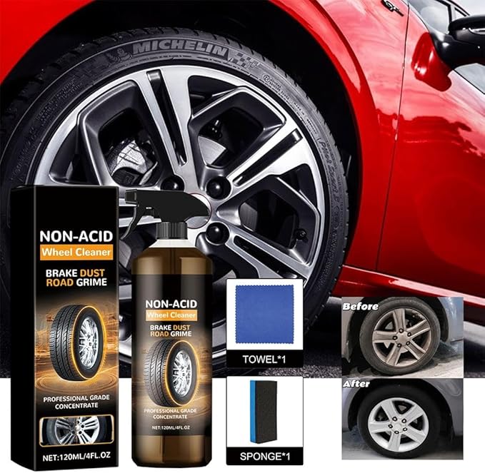Wheelblaze Wheel Cleaner,2026 New Brake Buster Wheel Cleaner,Wheel Blaze Versatile and Powerful Rust Converter,Turn Filthy Wheels into Instant Shine and Lasting Protection