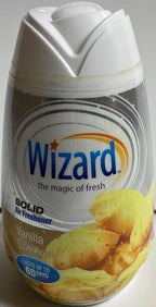 Wizard The Magic of Fresh gel Air Freshener, solid air freshener 7.8 oz Vanilla cookie (Pack of 6)