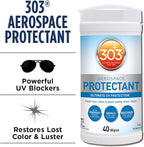303 Products (30321) Products Aerospace Protectant 40 Count Wipes - Ultimate UV Protection - Keeps vinyl, rubber, and plastic looking newer, longer, 40 Count