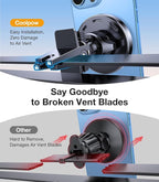 Coolpow for MagSafe Car Mount Charger【15W Top Charger】Magnetic Wireless Car Charger for iPhone Magsafe Car Charging【Strong Magnets】Magnetic Phone Holder Mount Charger for iPhone 17 Pro Max 16 15 14 13