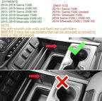 EDBETOS Center Console Secret Compartment Cover Compatible with GMC Sierra 1500/Chevy Silverado 1500 2014-2018, Sierra/Silverado 2500/3500 HD 15-19 Armrest Storage Lid Hidden Accessories Secret Pocket