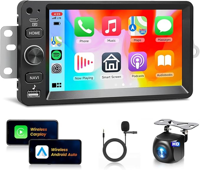 8Core 4+64G Car Stereo for Chevrolet Chevy Silverado Impala Tahoe GMC Sierra Yukon Hummer H2 Android Car Radio WiFi Wireless Carplay Android Auto,7” IPS,GPS,SWC,Bluetooth,Backup Camera