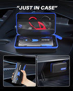 AUTOONE 6000A Car Battery Jump Starter Up to All Gas & 12L Diesel Engine, Car Battery Jumper Starter Portable 12V Jump Box with USB Output, Storage Case, LED Flashlight