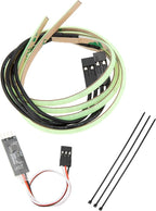 MEUS RACING RC LED Strip Colored Light Strip Flexible Cuttable for TRX4M SCX24 1/24 1/18 RC Crawlers Upgrade(Cyan)