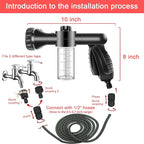LIANXIN Car Wash Kit -Car Cleaning Kit Cars Washs Foam Gun Microfiber Sponge Cars Washing Kits Tire BrushTowels Complete Large Washs Mitt