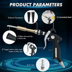 2in1 Car Cleaning Gun with 2 Nozzles, Multifunctional Dry Cleaning Gun, High Pressure Blower Gun, Car Detailing Tools for Quickly Blowing Out Dirt and DustWorking with Air